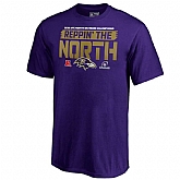 Men's Ravens Purple 2018 NFL Playoffs Reppin' The North T-Shirt,baseball caps,new era cap wholesale,wholesale hats